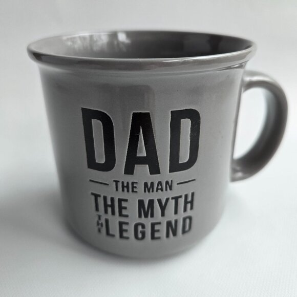 Dad The Man The Myth The Legend Grey Ceramic Coffee Mug 18 Oz By MRKT Finds - Picture 16 of 16